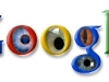 Creepy Google logo with eyes